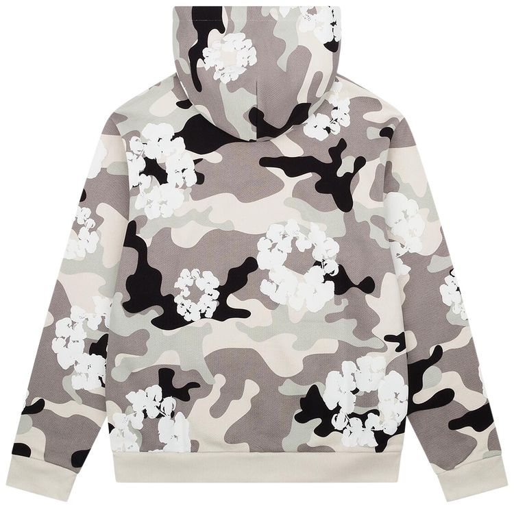 Denim Tears Wreath Zip Hoodie White Camo