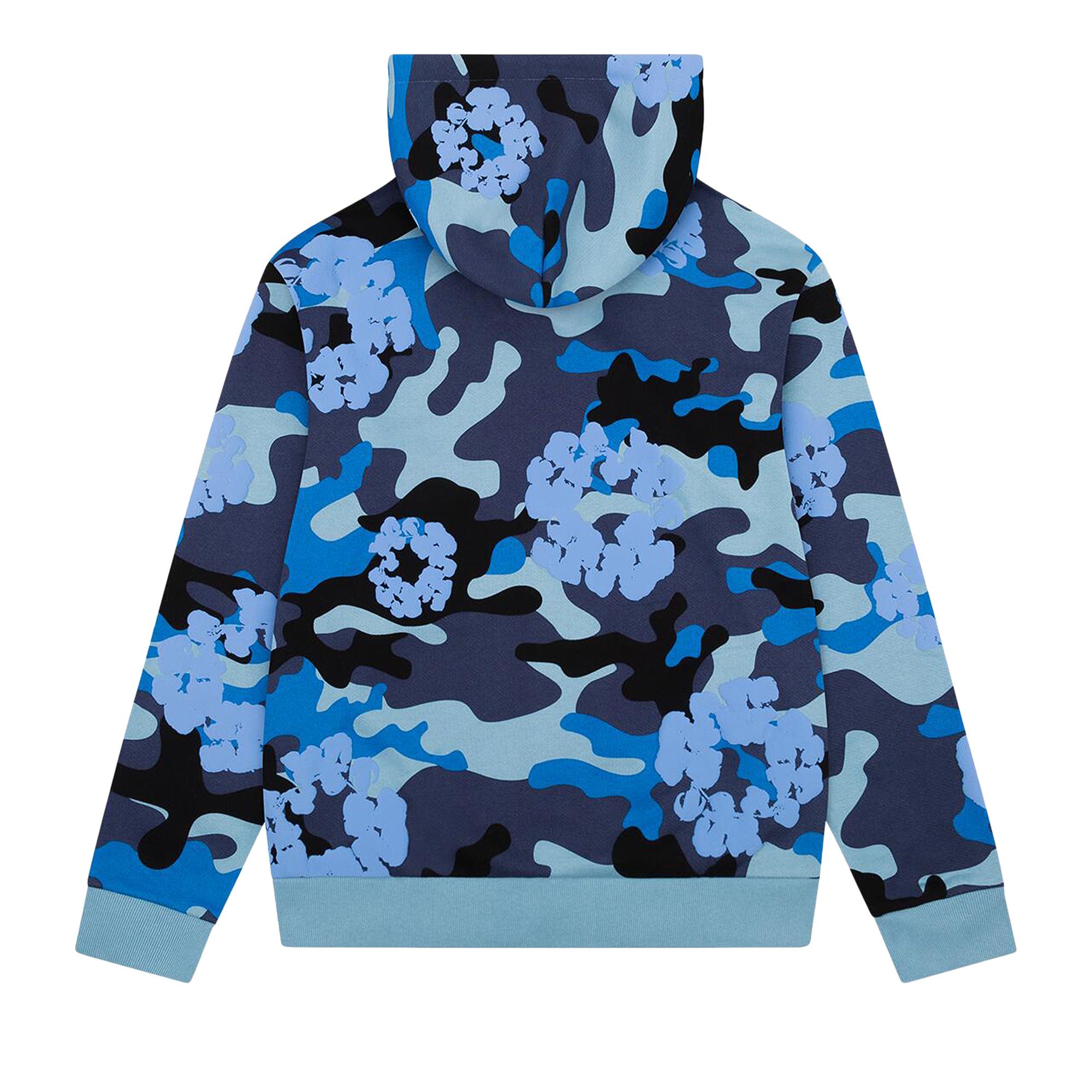 Buy Denim Tears Wreath Zip Hoodie 'Blue Camo' - FW24TZH0092 | GOAT