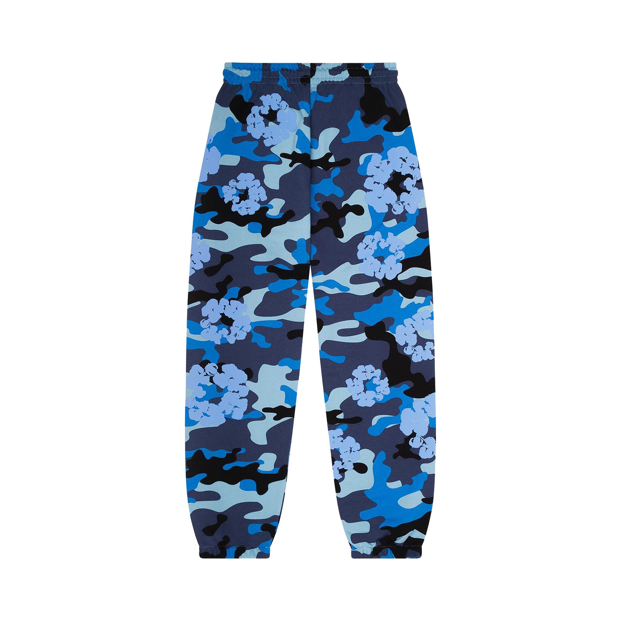 Buy Denim Tears Wreath Sweatpant 'Blue Camo' - FW24BAS0552 | GOAT