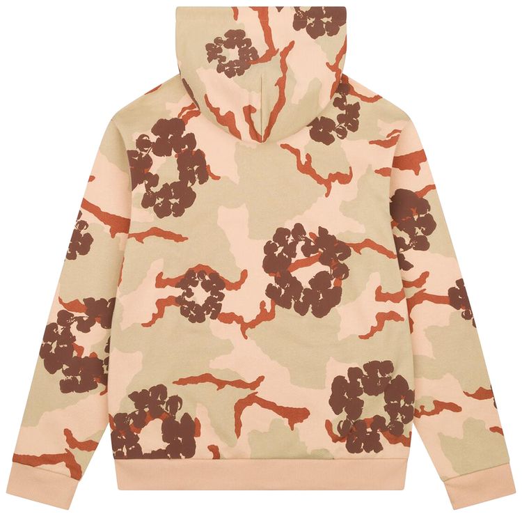 Denim Tears Wreath Zip Hoodie Tan Camo