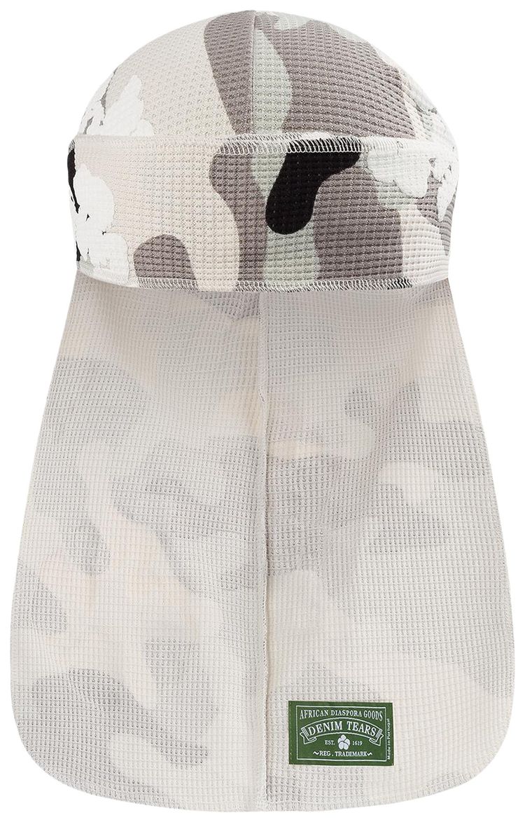 Denim Tears Wreath Durag White Camo