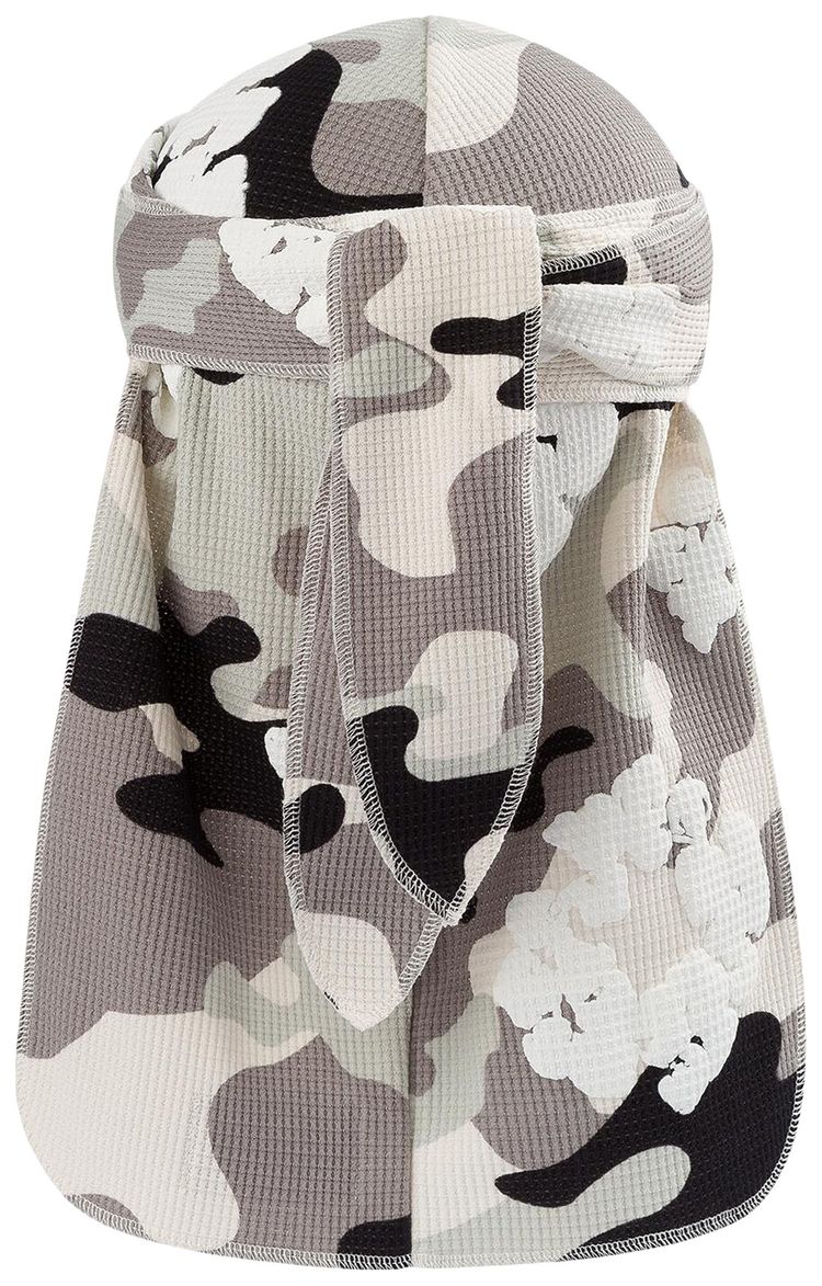 Denim Tears Wreath Durag White Camo