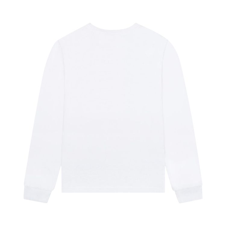 Denim Tears Logo Flag Long Sleeve Tee White