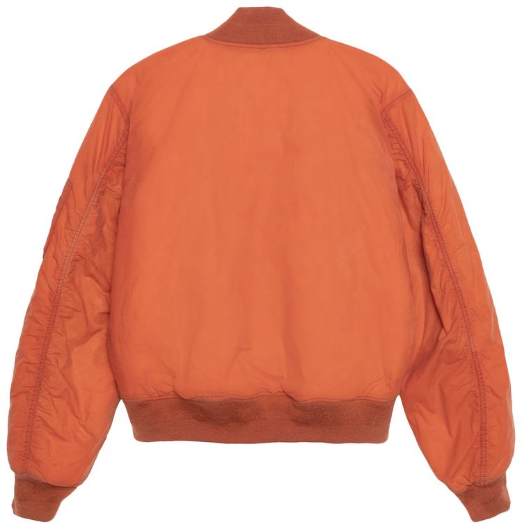 Stussy Waxed Built Bomber Jacket Rust