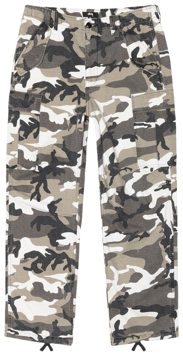 Stussy Ripstop Military Cargo Pant Snow Camo
