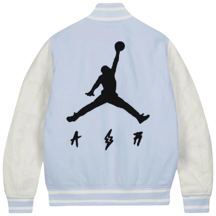 Air Jordan x J Balvin Varsity Jacket Celestine Blue
