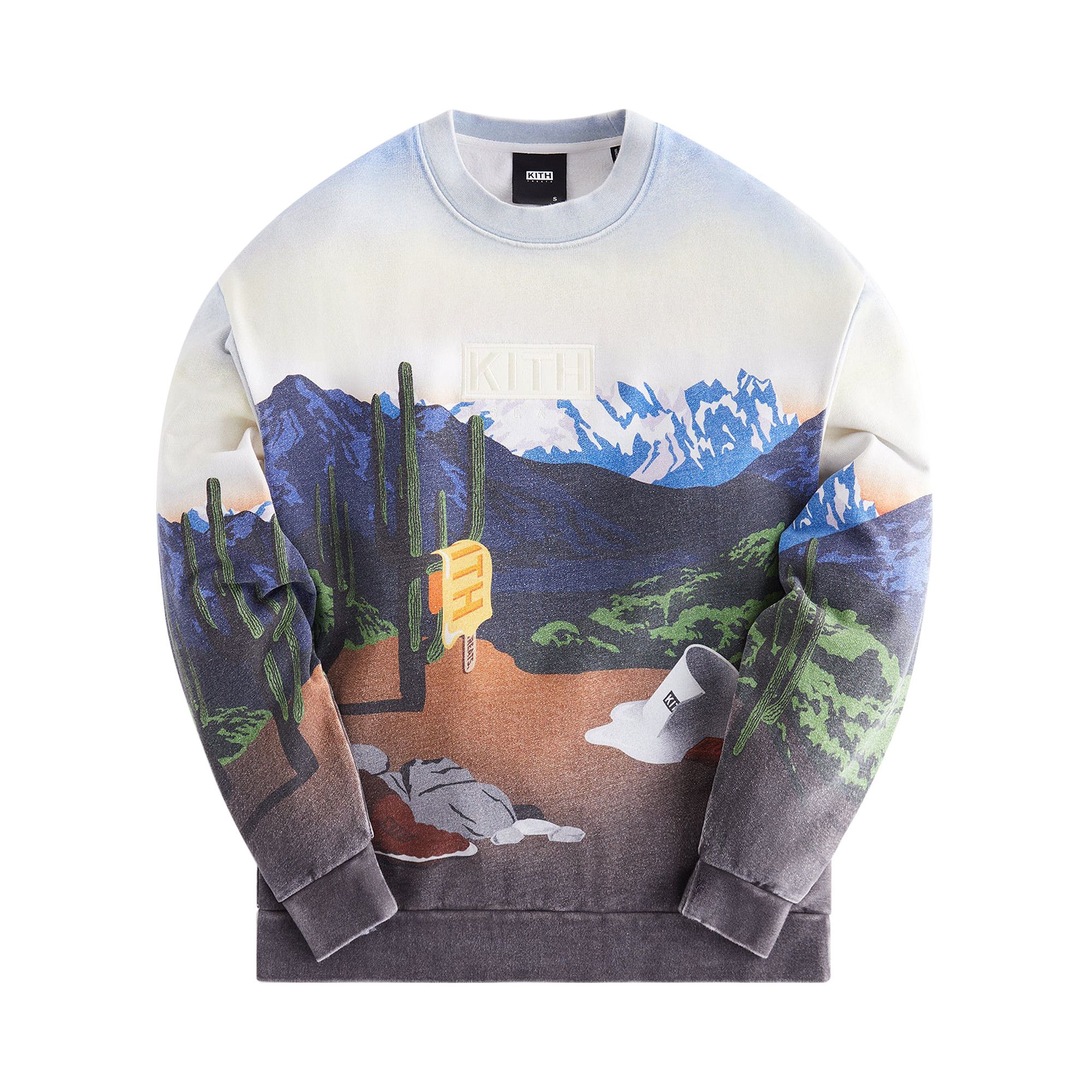 Buy Kith Treats Desert Sunrise Nelson Crewneck 'Helium