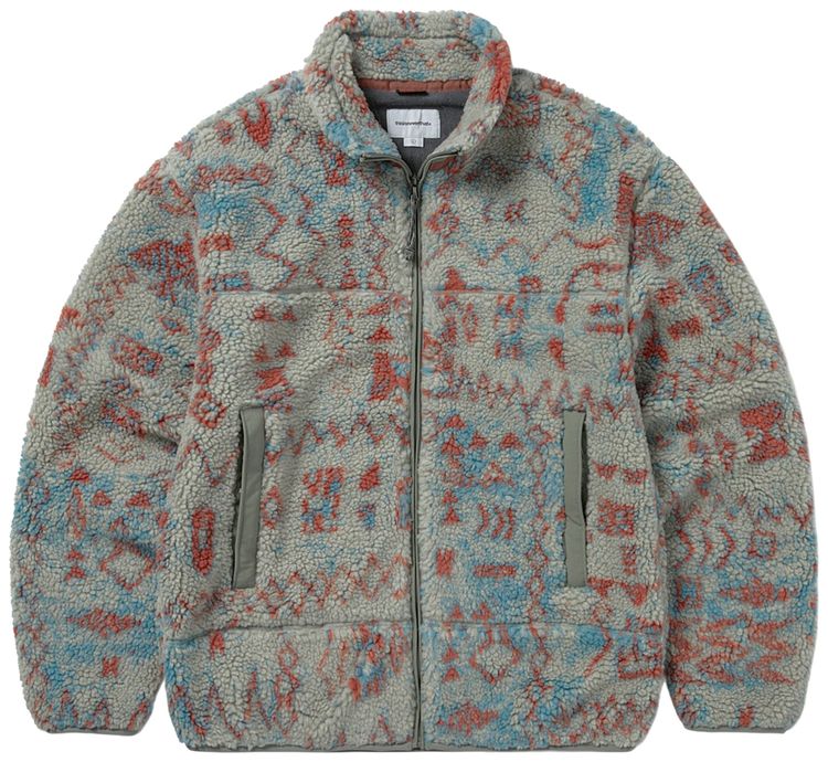 thisisneverthat Sherpa Fleece Jacket Stone