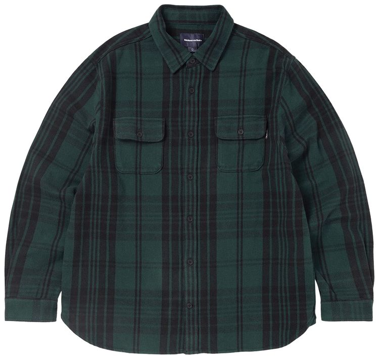 thisisneverthat Big Flannel Work Shirt Green
