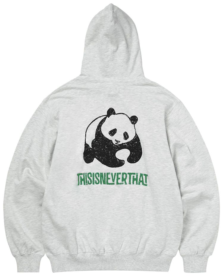 thisisneverthat Panda Hoodie Oatmeal