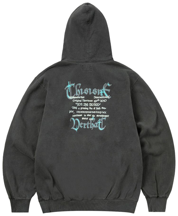 thisisneverthat Sleepy Cat Hoodie Charcoal