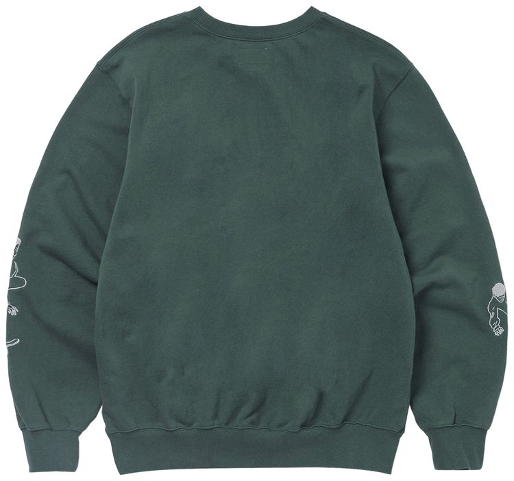 thisisneverthat Sketch Embroidery Crewneck Dark Green