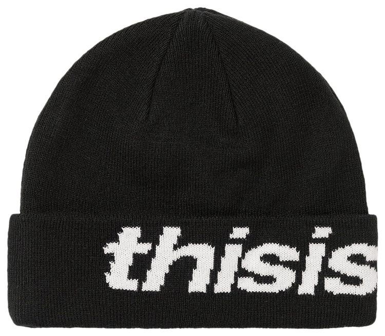 thisisneverthat HSP Logo Big Cuff Beanie Black