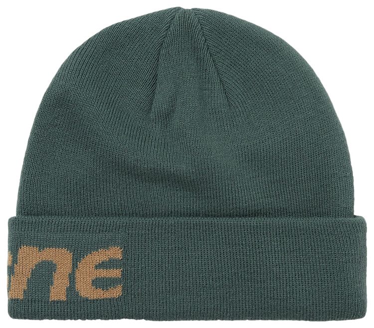 thisisneverthat HSP Logo Big Cuff Beanie Moss