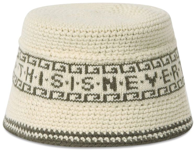 thisisneverthat Crochet Bucket Hat Ivory