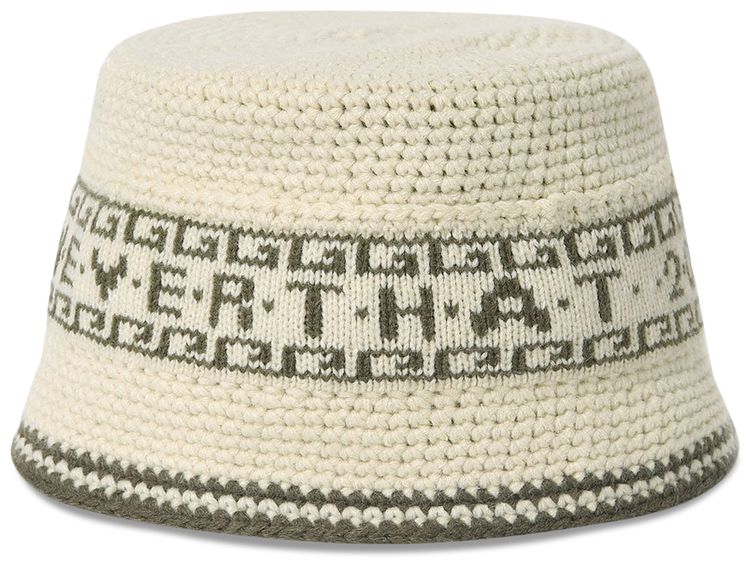 thisisneverthat Crochet Bucket Hat Ivory