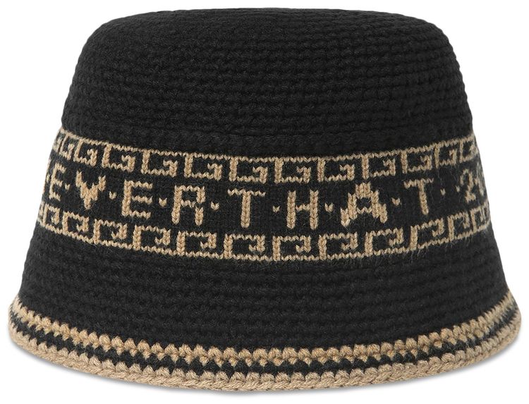 thisisneverthat Crochet Bucket Hat Black