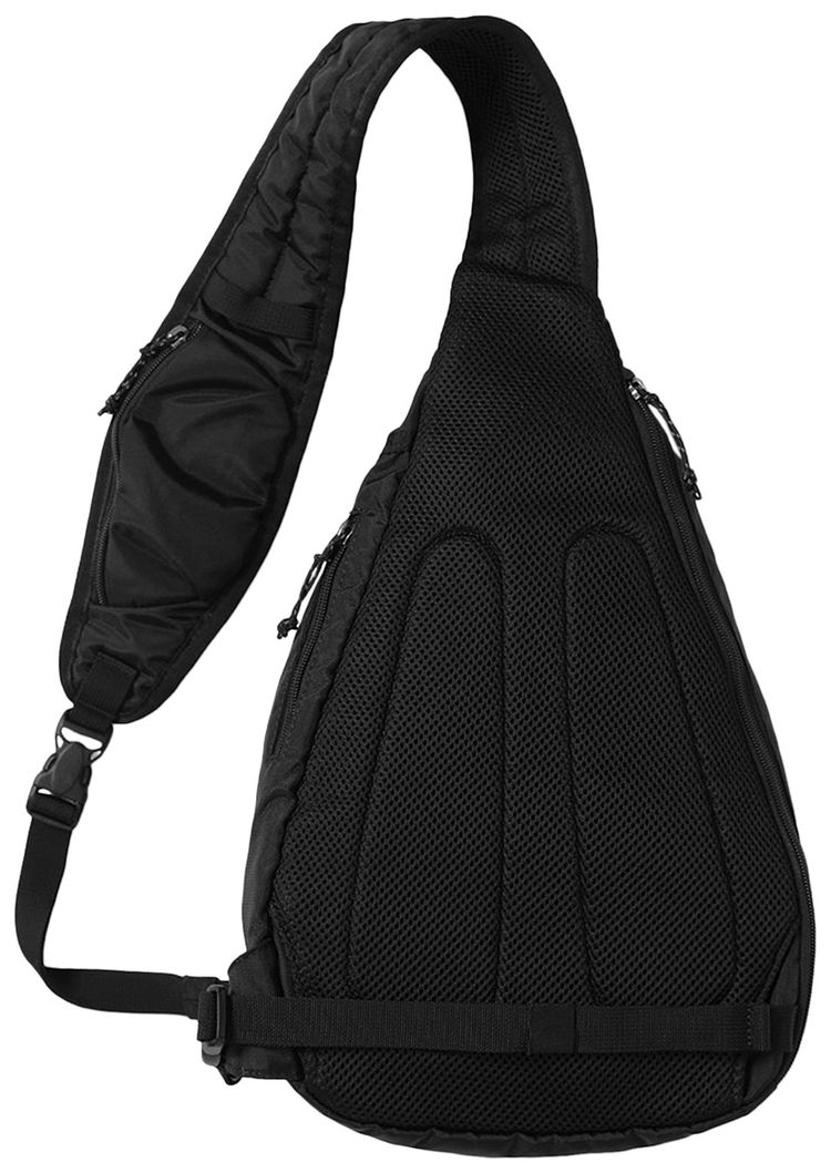 thisisneverthat Washed Nylon Sling Bag Black