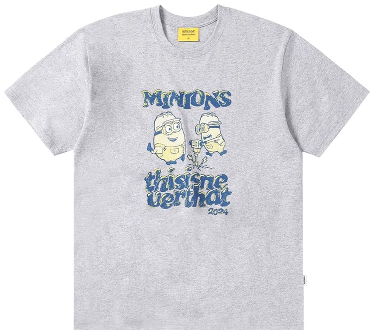 thisisneverthat Minions Tee Heather Grey