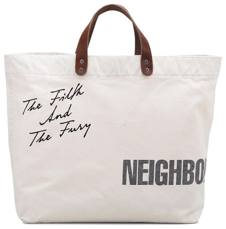 Neighborhood Washed Canvas Tote Bag Natural