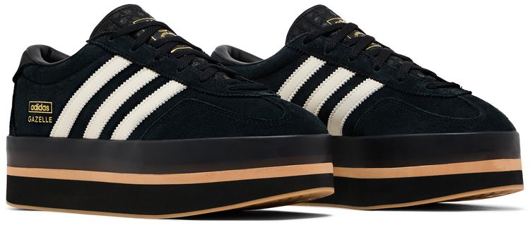 Adidas Wmns Gazelle Stack Black Cream Gum