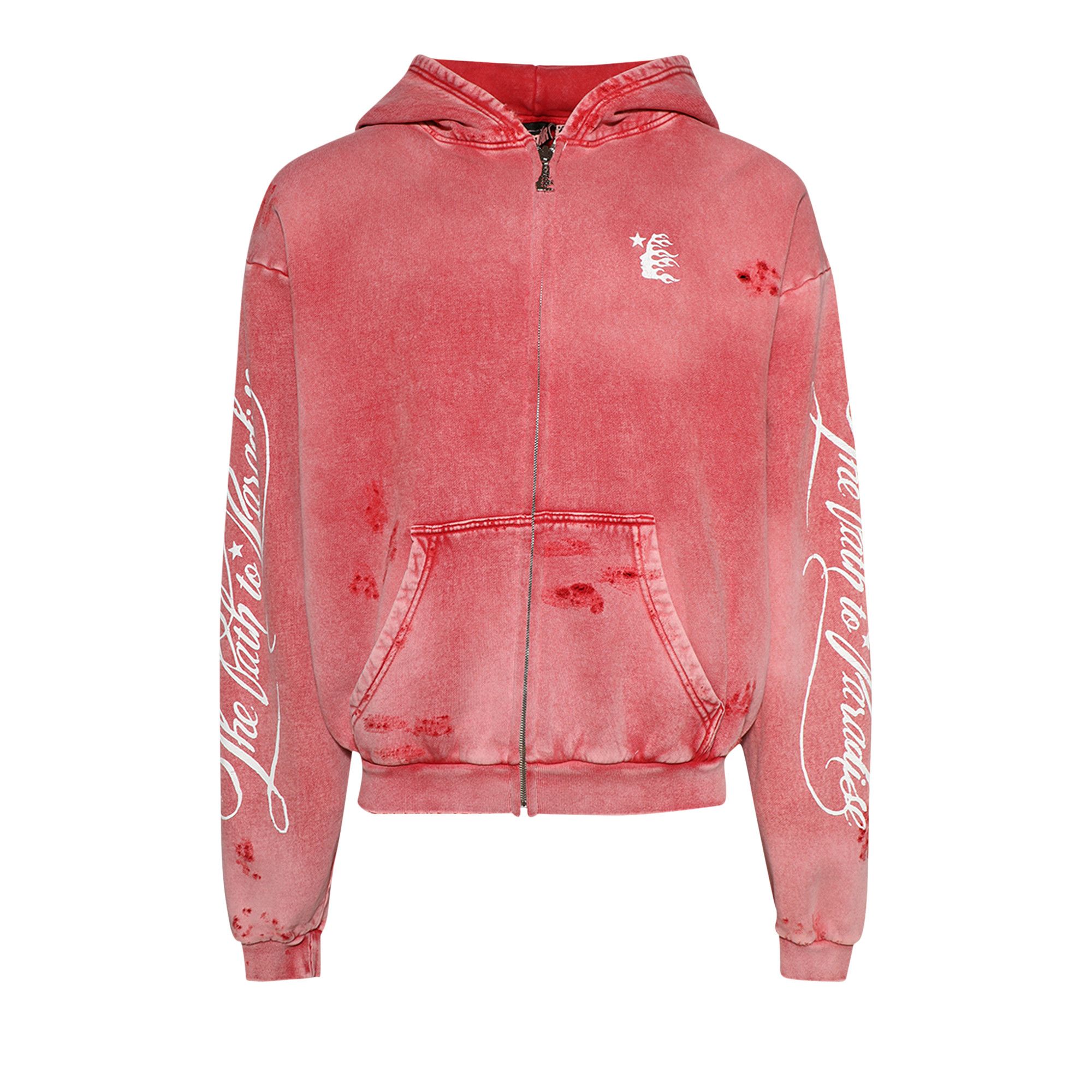 【25％OFF】 Buy Hellstar 'Red Hoodie Zip-Up Paradise To Path トップス