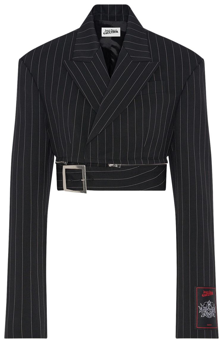 Jean Paul Gaultier Short Suit Jacket BlackWhite