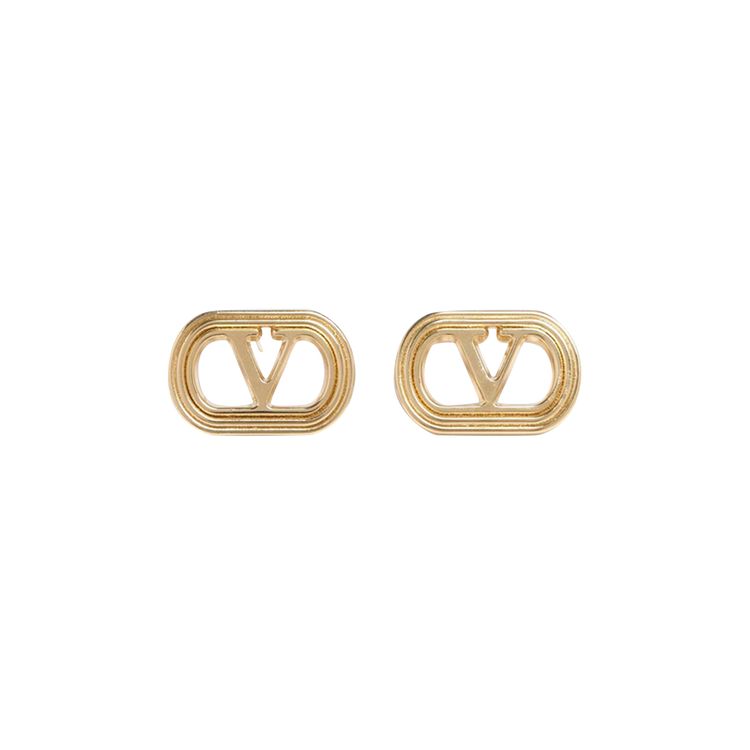 Valentino Ovalette Earrings Oro