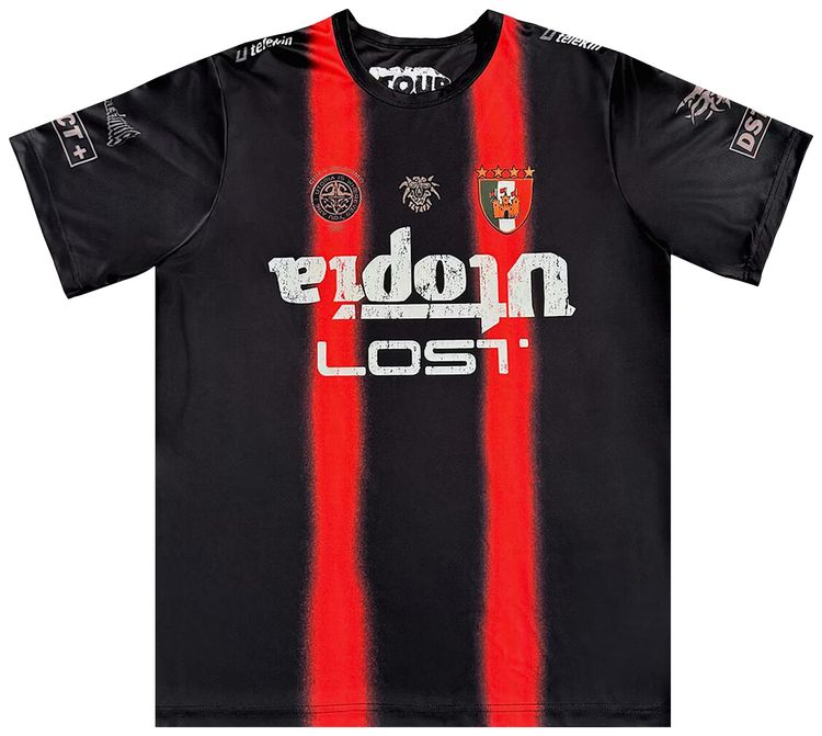 Cactus Jack by Travis Scott Italy Soccer Jersey BlackRed