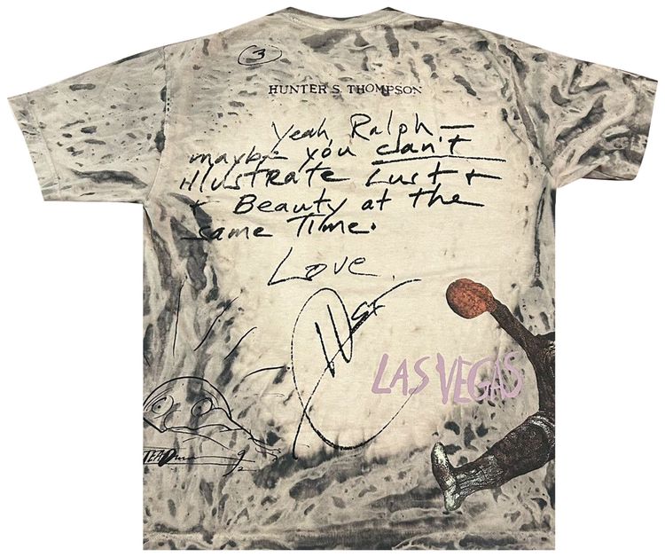 Cactus Jack by Travis Scott x Ralph Steadman Fear T Shirt Multicolor