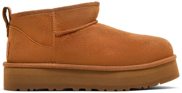 Classic Ultra Mini Platform Boot Kids Chestnut