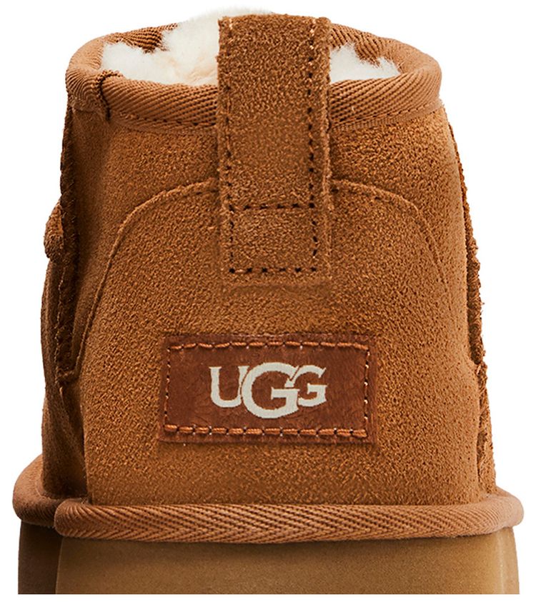 Classic Ultra Mini Platform Boot Kids Chestnut