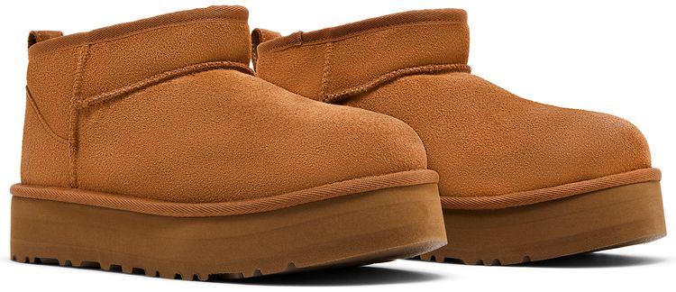 Classic Ultra Mini Platform Boot Kids Chestnut