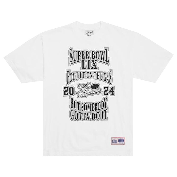 Willy Chavarria x Kendrick Lamar x NFL Foot Up On The Gas T Shirt White