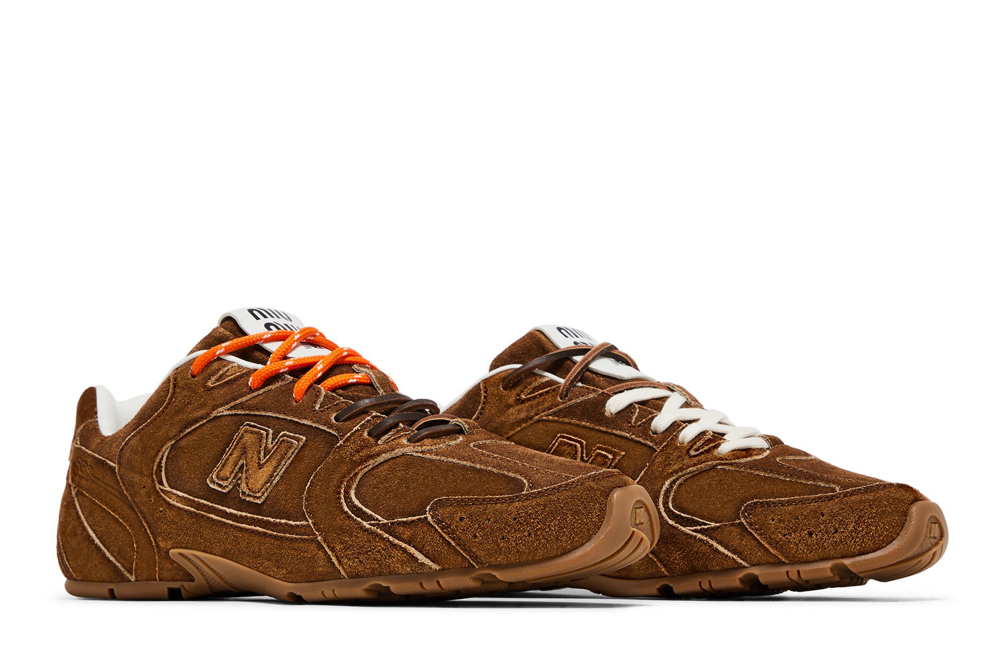 MIU MIU♦x New Balance 530 Suede Mesh Sneakers Cinnamon New Balance x Miu Miu 530 SL 'Cinnamon' - Rainy Clouds OG