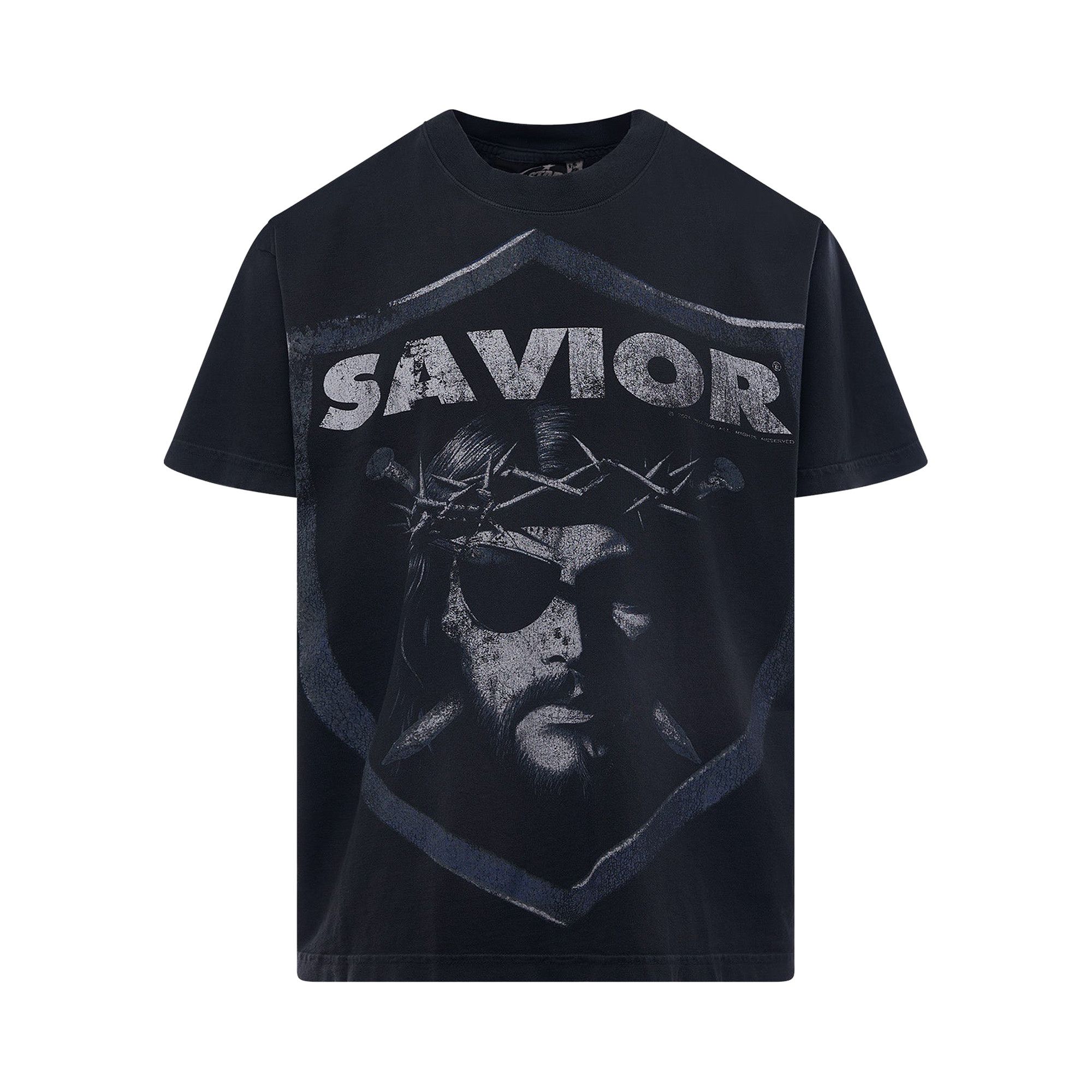 Buy Hellstar Saviors T-Shirt 'Black' - HSCXTEE02 BLAC | GOAT