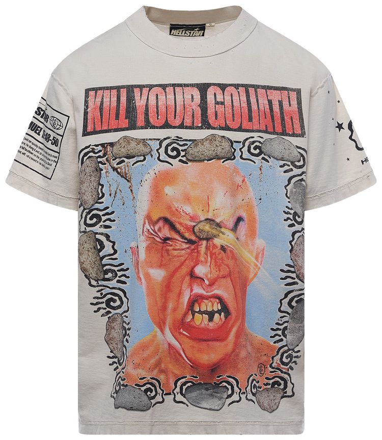 Hellstar Kill Your Goliath T Shirt White