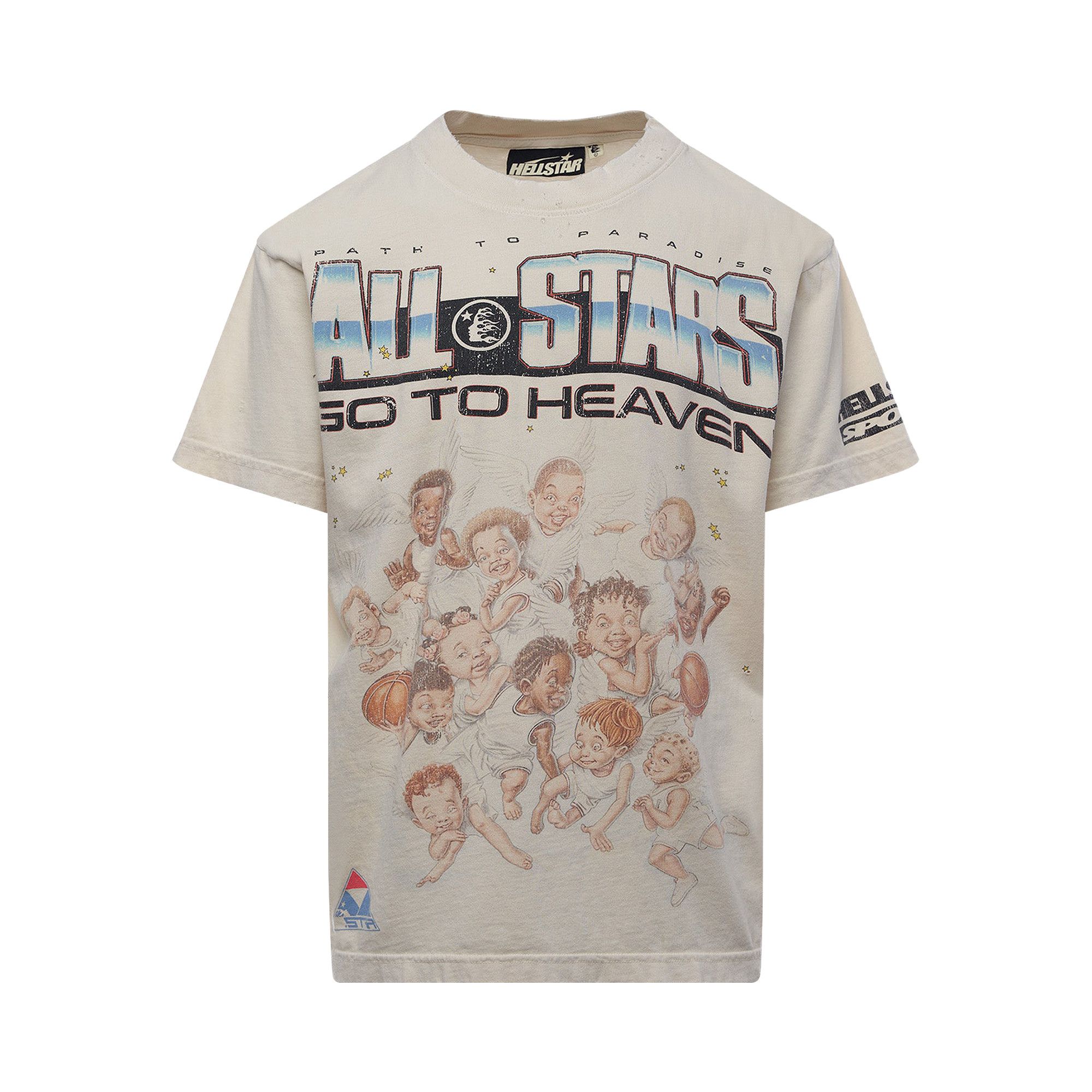Buy Hellstar All Stars T-Shirt 'White' - HSCXTEE03 WHIT | GOAT