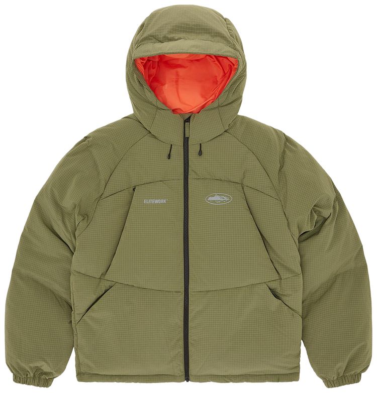 Corteiz Bolo Lite V2 Down Jacket Olive