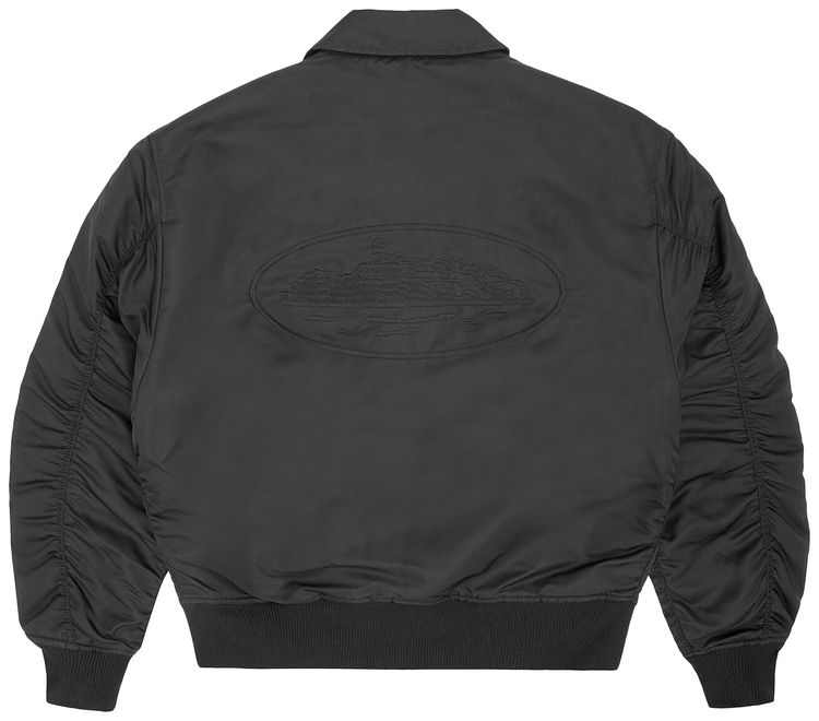 Corteiz Alcatraz Bomber Jacket Black
