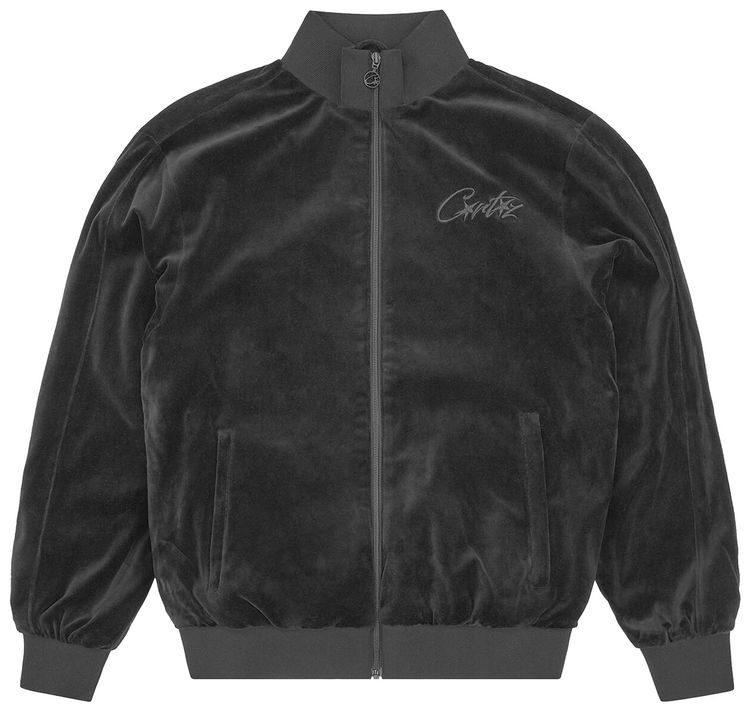 Corteiz VVS Velour Jacket Triple Black