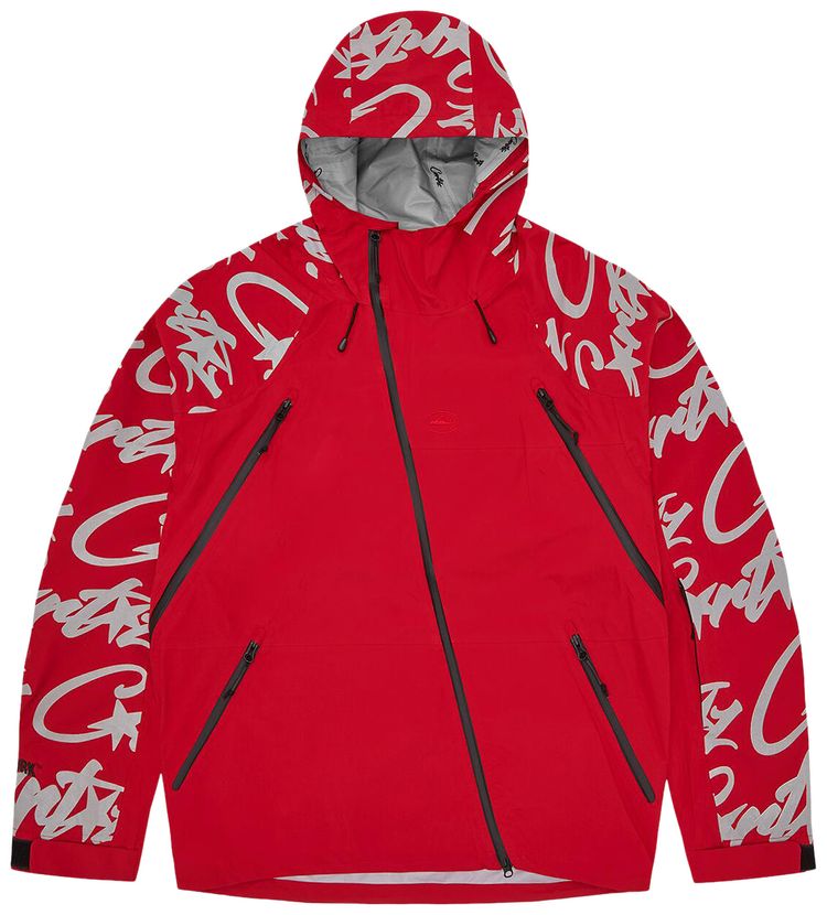 Corteiz Elitework Waterproof Shell Jacket V2 Red