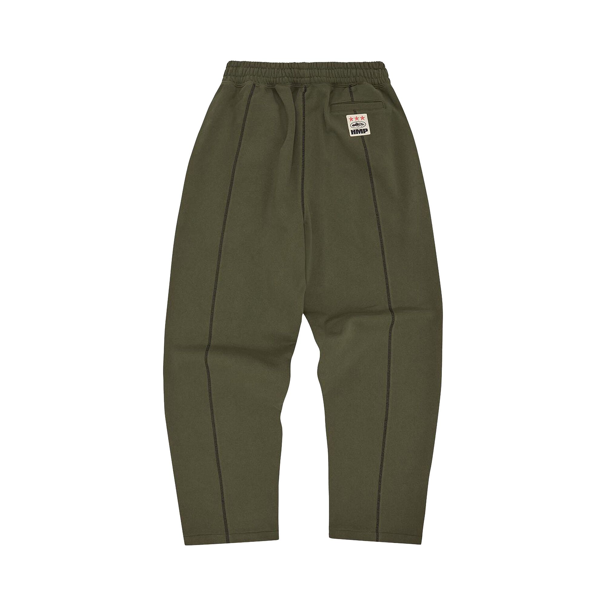 Buy Corteiz HMP Open Hem Sweatpant 'Olive/Black' - 07892