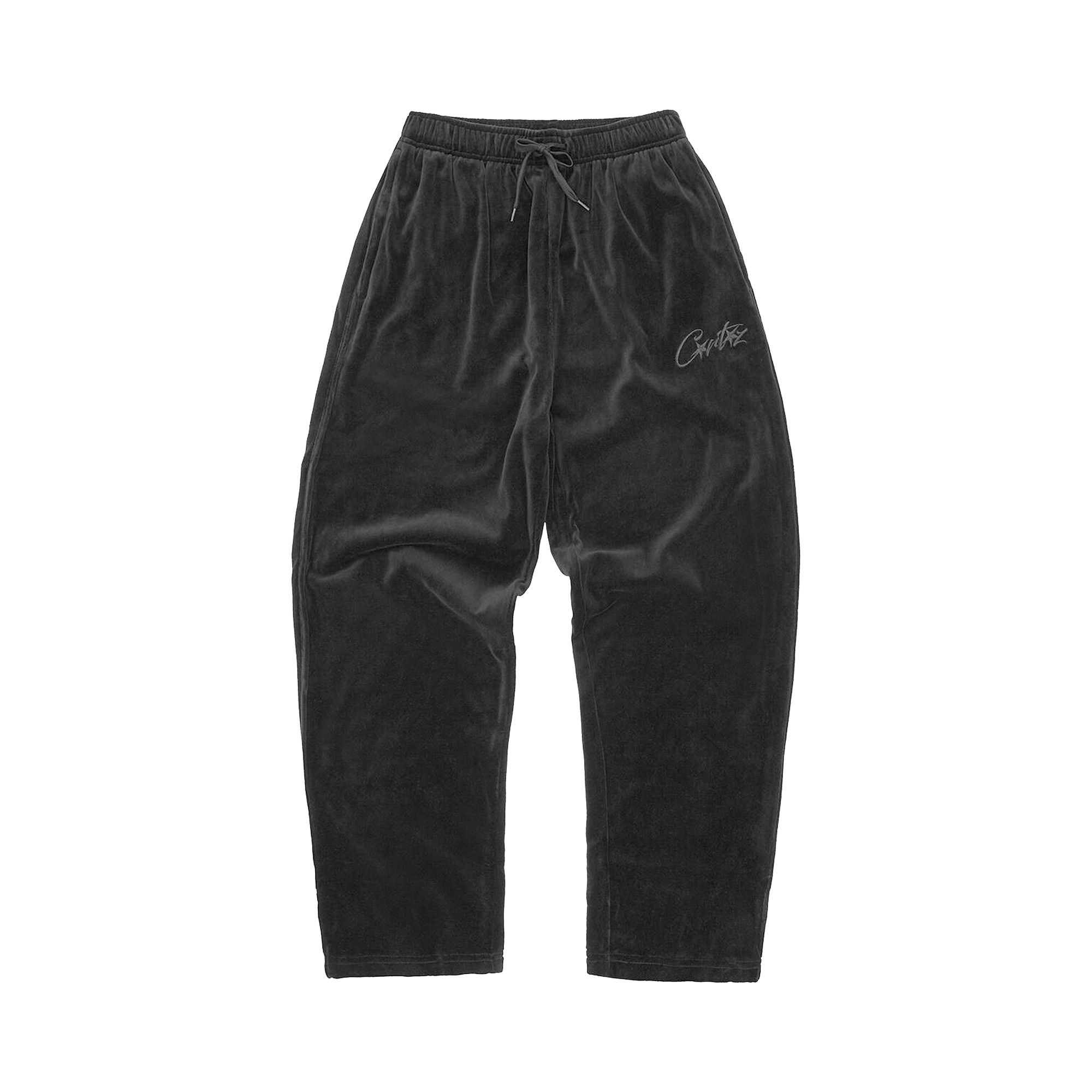 Buy Corteiz VVS Velour Pants 'Triple Black' - 07892