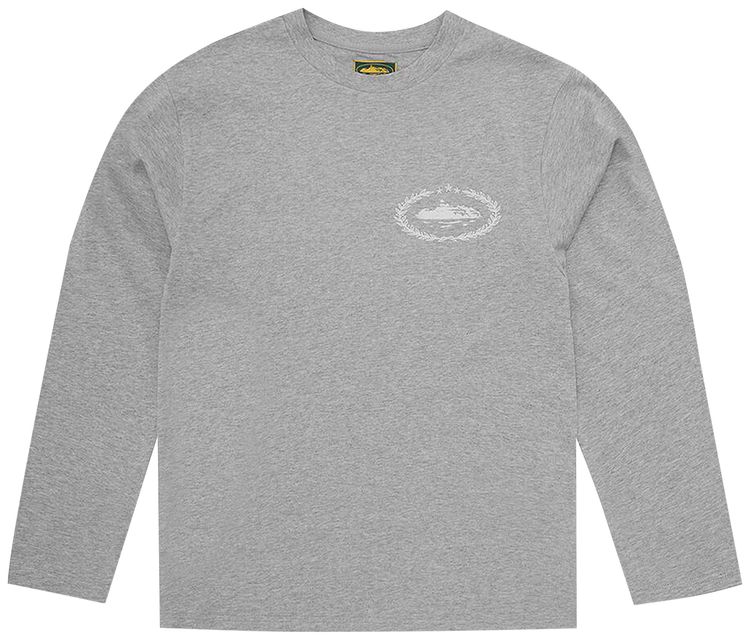 Corteiz Royale Heavyweight Long Sleeve Tee Heather Grey