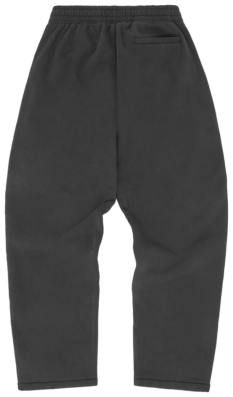 Corteiz Island Puff Print Open Hem Pant Black