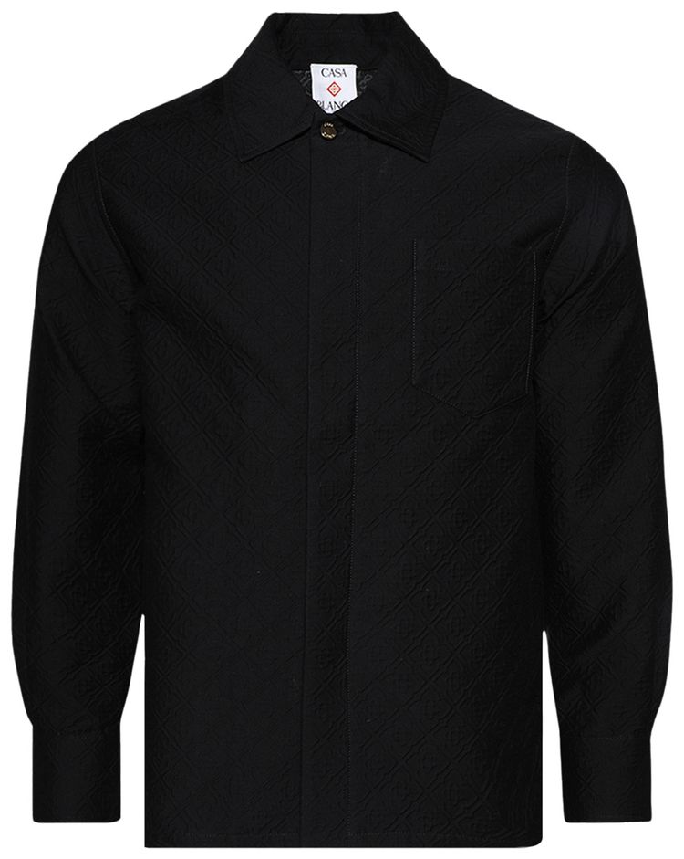 Casablanca Jacquard Shacket Black