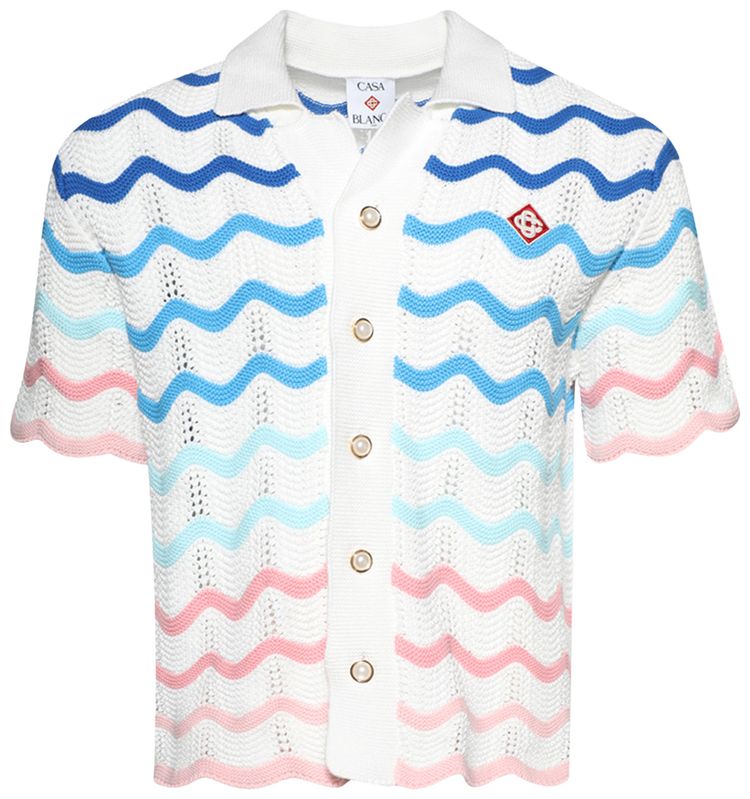 Casablanca Wave Shirt Multicolor
