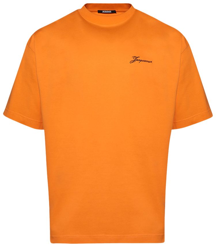 Jacquemus Le T Shirt Halteres Athletic Club Orange