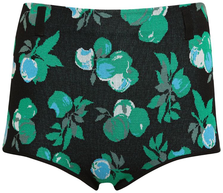 Coperni Jacquard Knitted Shorts Blue